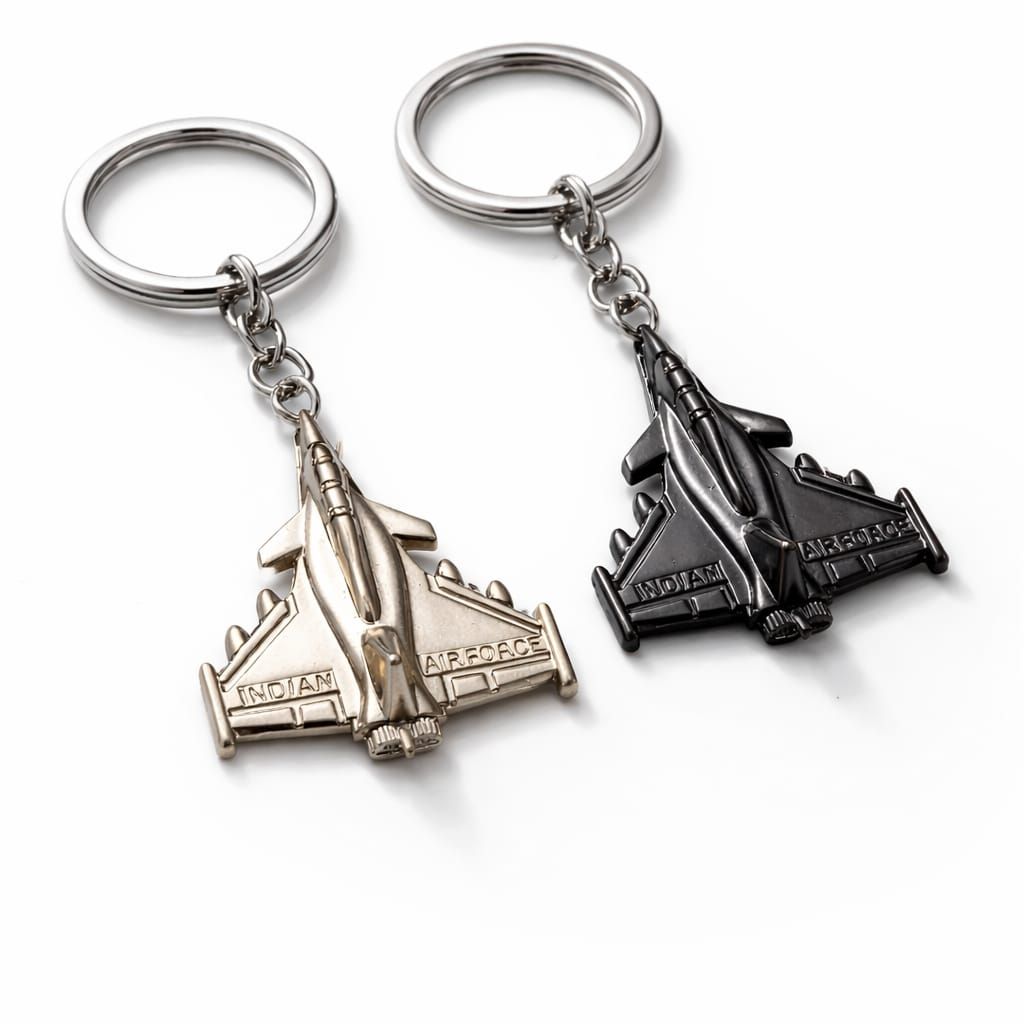 2pcs Rafale Metal Keyring