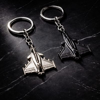 2pcs Rafale Metal Keyring