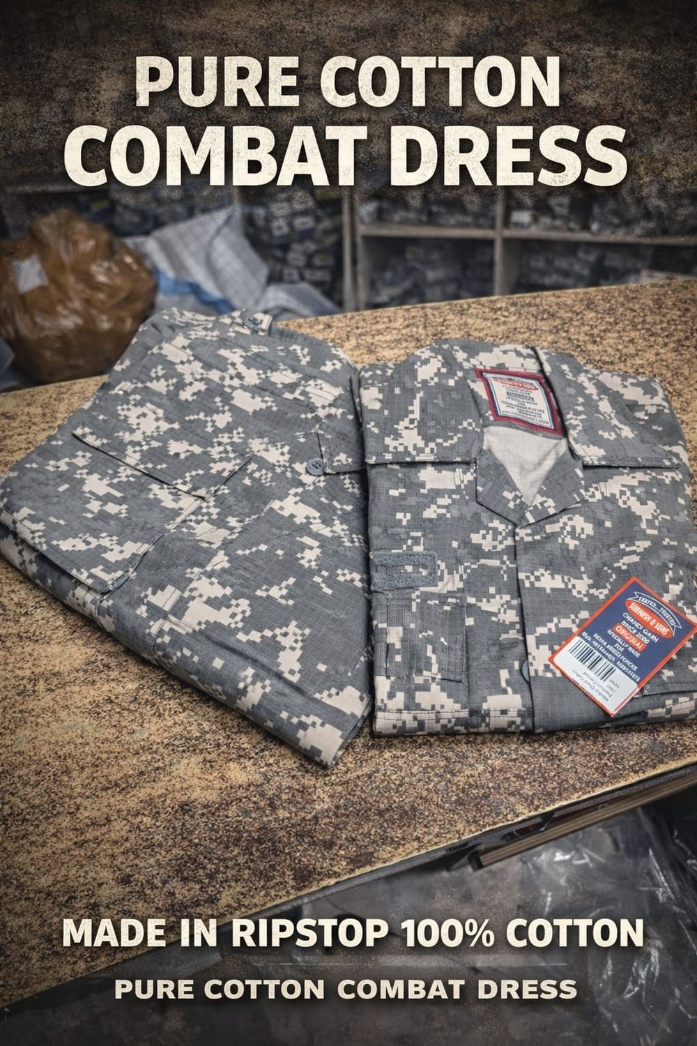 Ribstop Pure Cotton Airforce New Combat Uniform