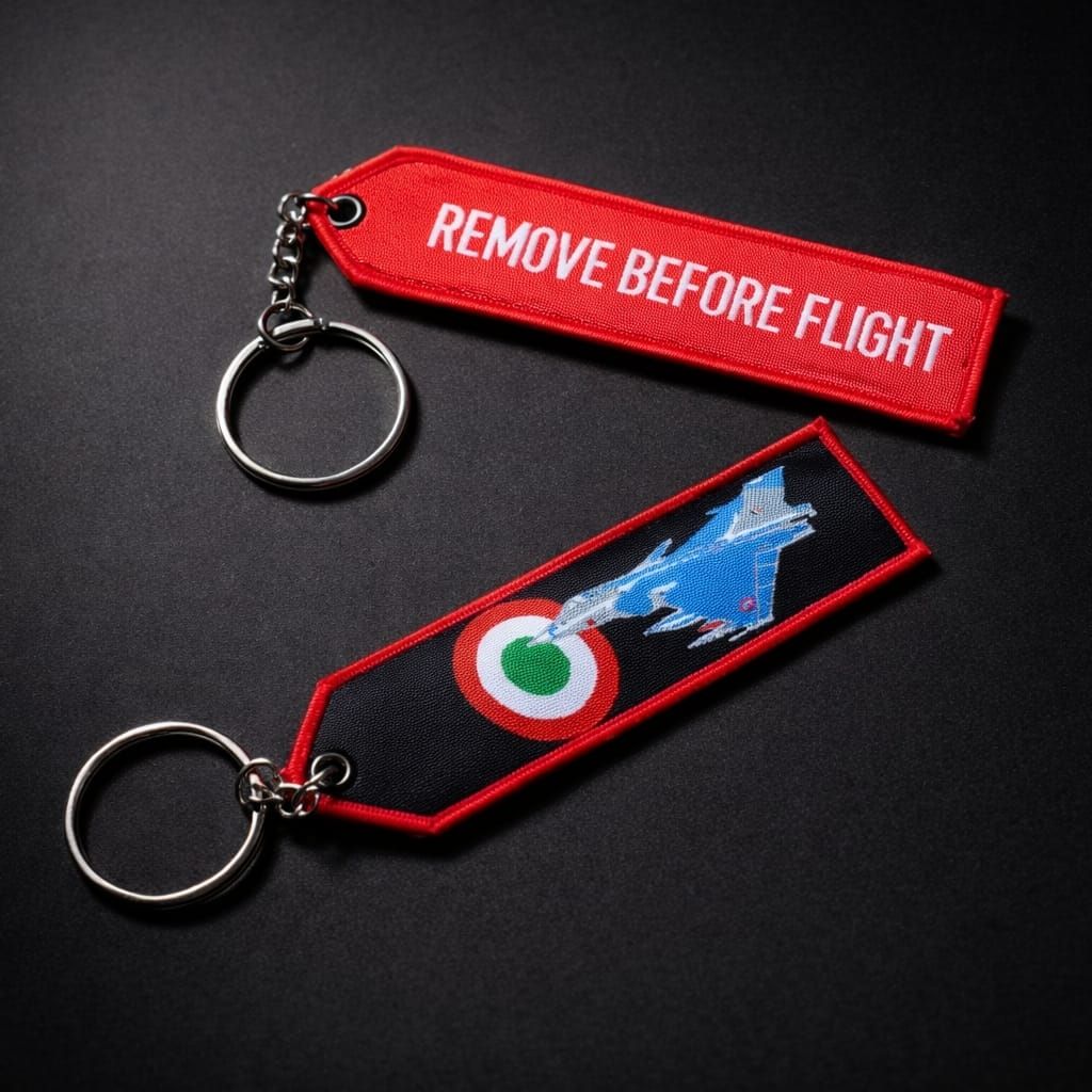 Remove Before Flight Cushioning Keyring / Bag tag