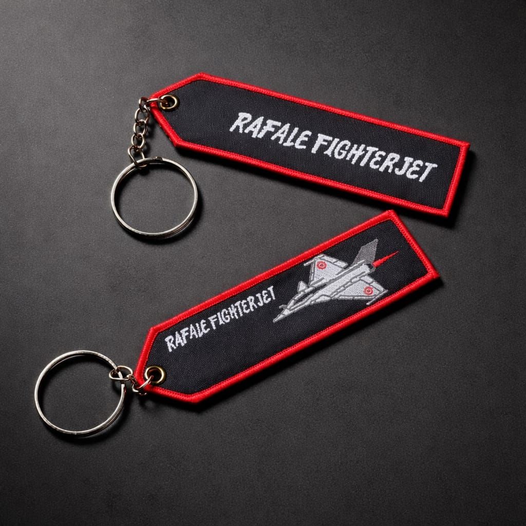 Rafale FighterjetCushioning Keyring / Bag tag