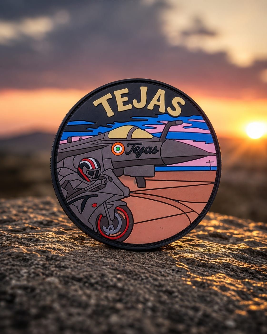Tejas Round Silicon Patch