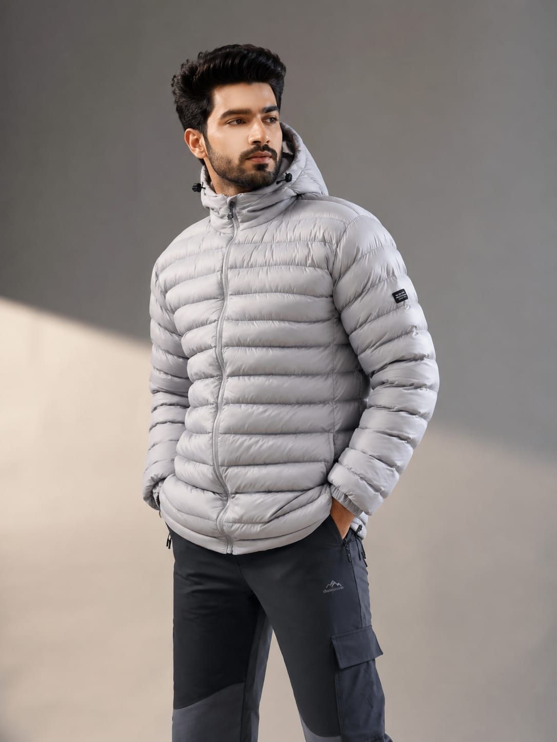 Himalyan quilting fluffy jacket