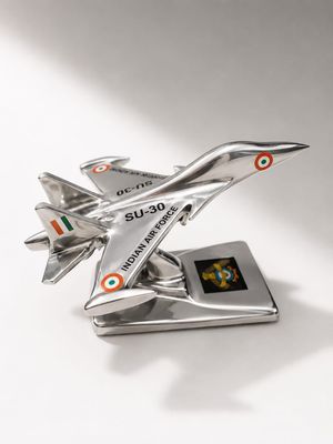 Su30 silver aircraft model