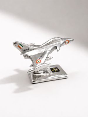 Rafale silver aircraft model