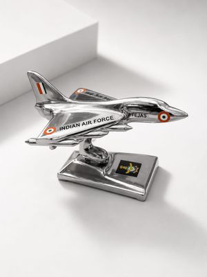 Tejas silver aircraft model