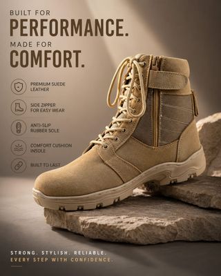 Army Alert Desert Airforce New Combat Shoe