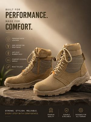 Army Alert Desert Airforce New Combat Shoe