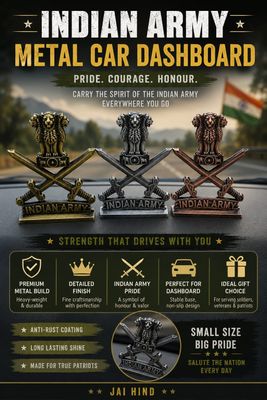 Indian Army Logo Car Dashboard