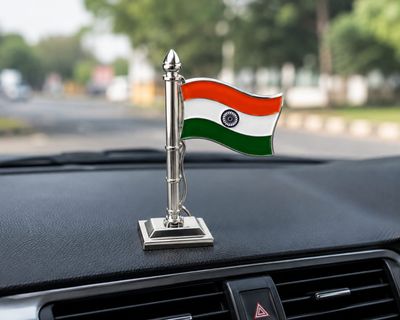 Indian National Flat Metal Car Dashboard