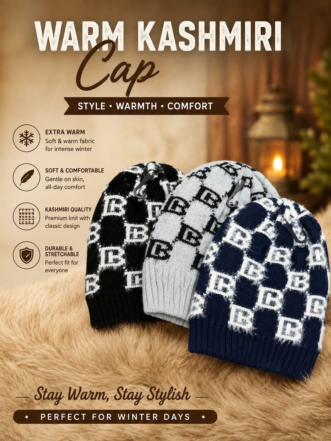 Kashmiri woollen cap