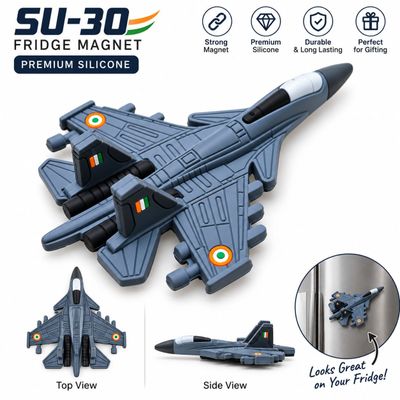 Su30 3D Silicon Fridge Magnet