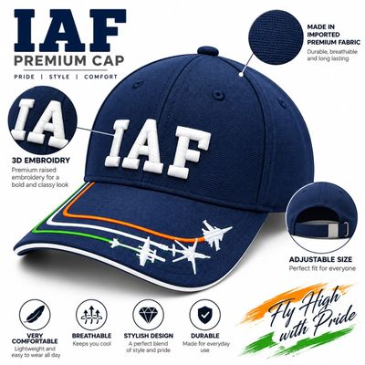 White IAF Imported Overall Cap