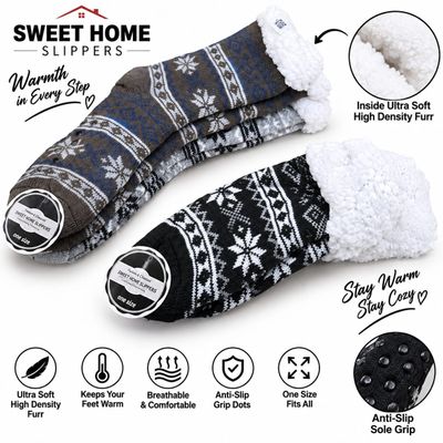 White Furr Socks