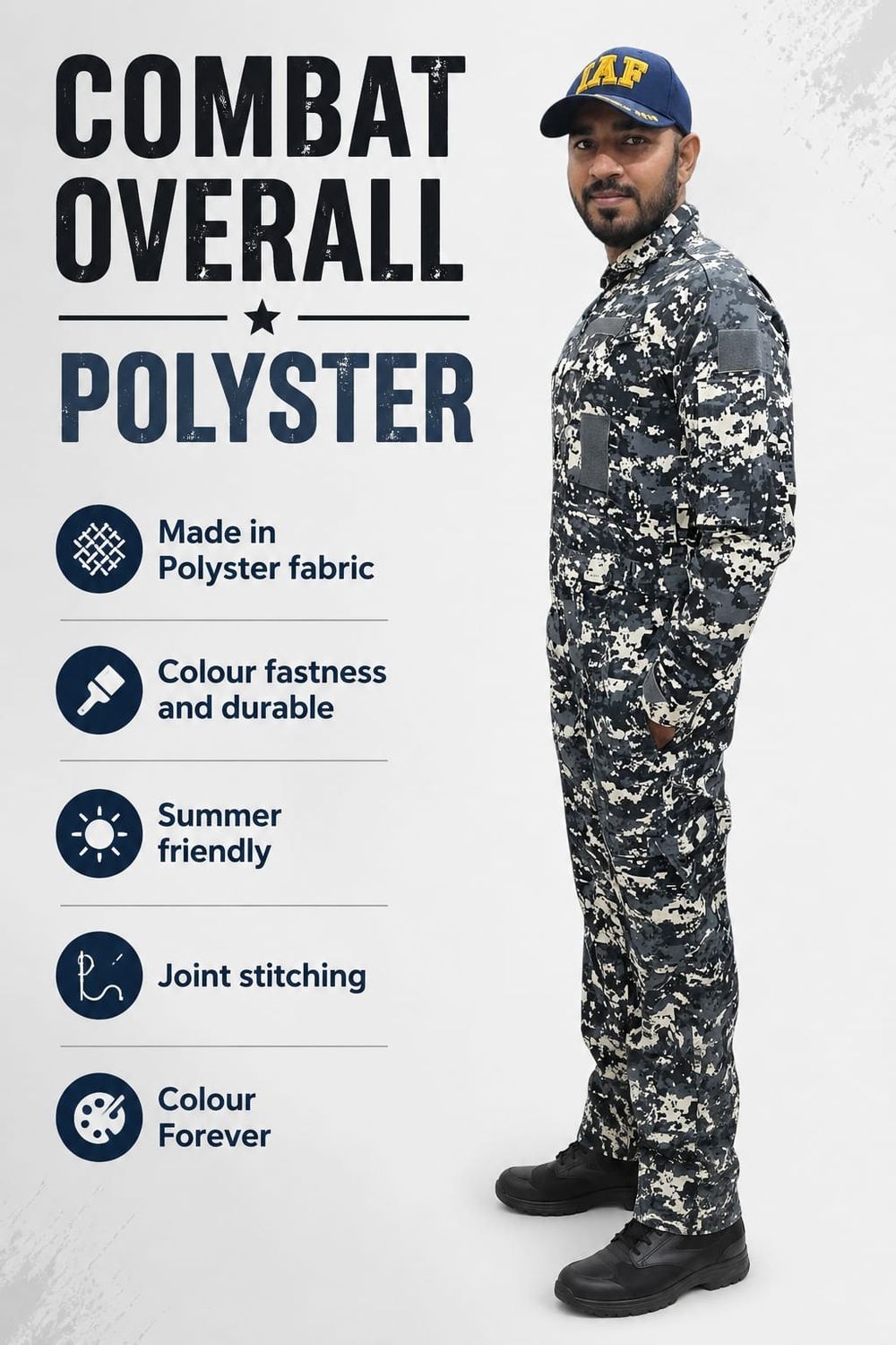 Overall Combat Polyster