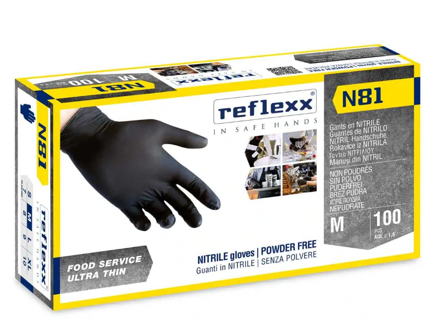 Puderfria Nitrilhandskar Reflex N81 – g 3,2 (M)