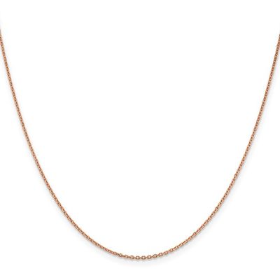 VNE- 14KR 1.80g 1.00mm Diamond Cut Cable Chain 18&quot;