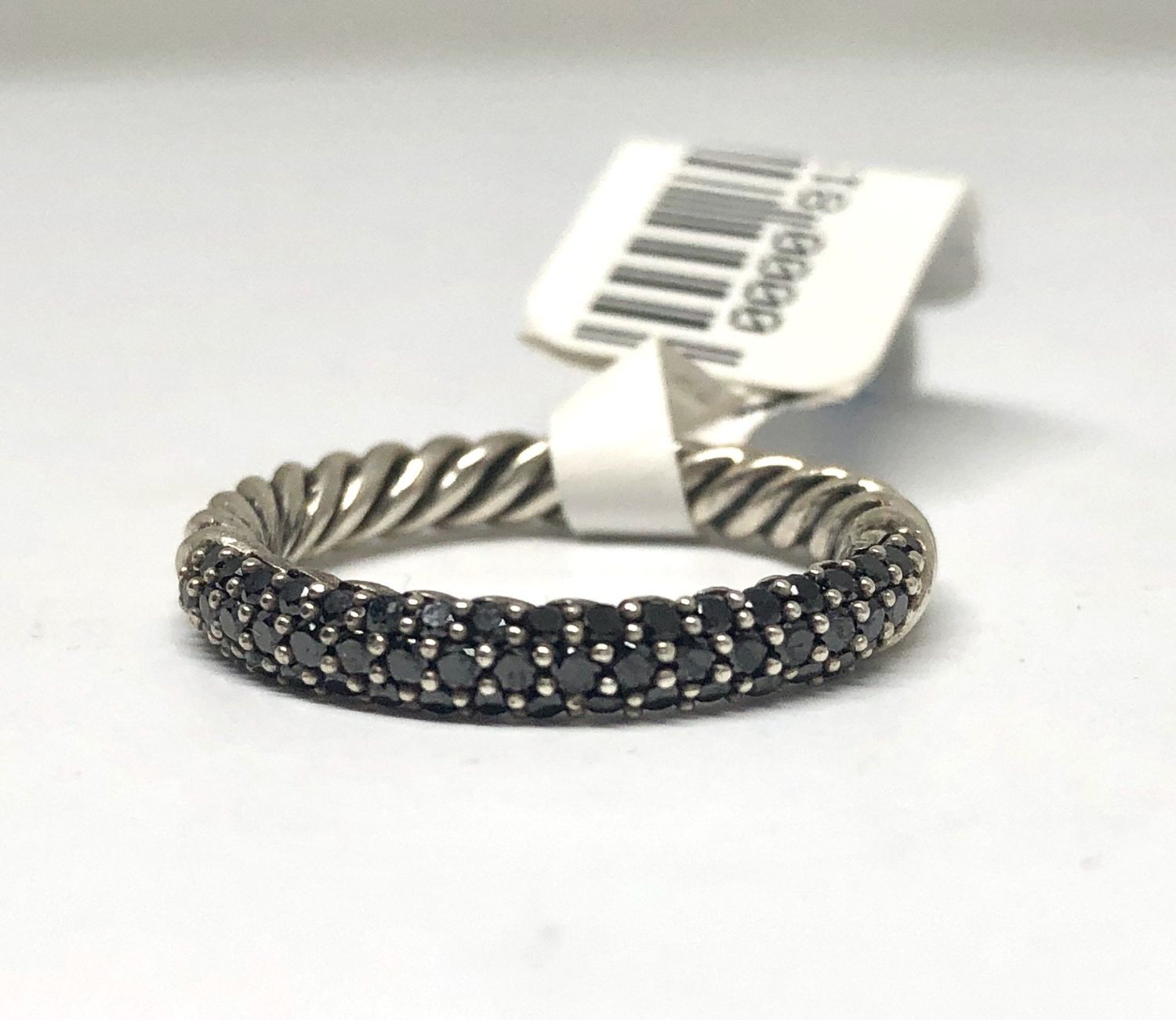 Sterl 3.1g D-.40tw Bl Dia Yurman Cable Band