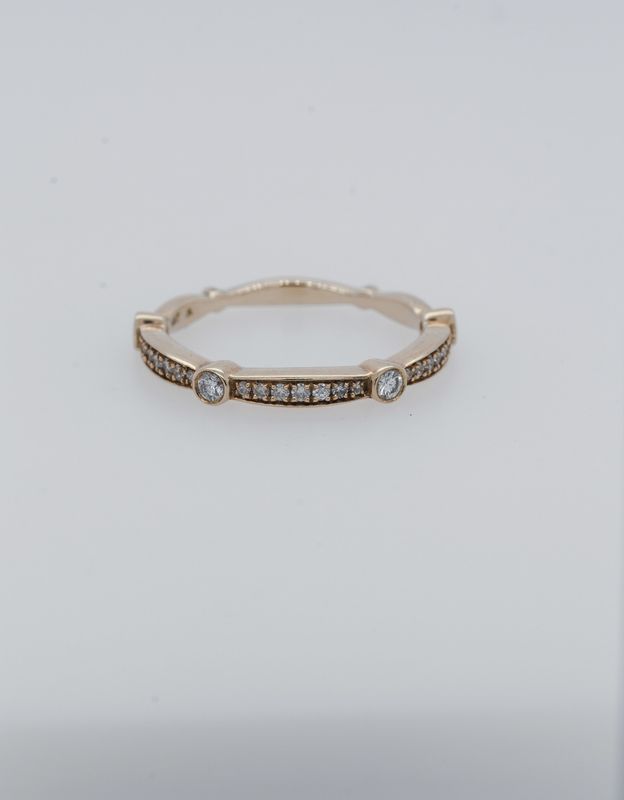 14KY 2.4g .30tw Diamond Stackable Band (size 7)