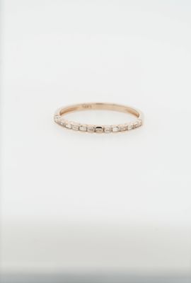 14KR 1.3g .18ctw Diamond Stackable Band (size 7)