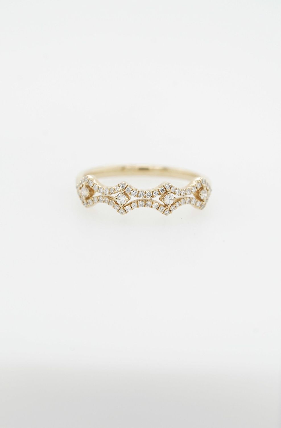AAR-14KY 1.2g .21ctw Diamond Stackable Band (size 6.75)