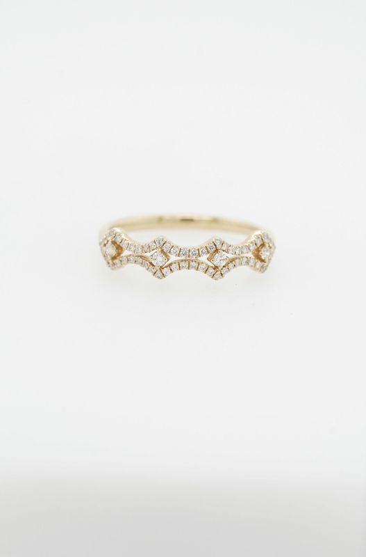 AAR-14KY 1.2g .21ctw Diamond Stackable Band (size 6.75)