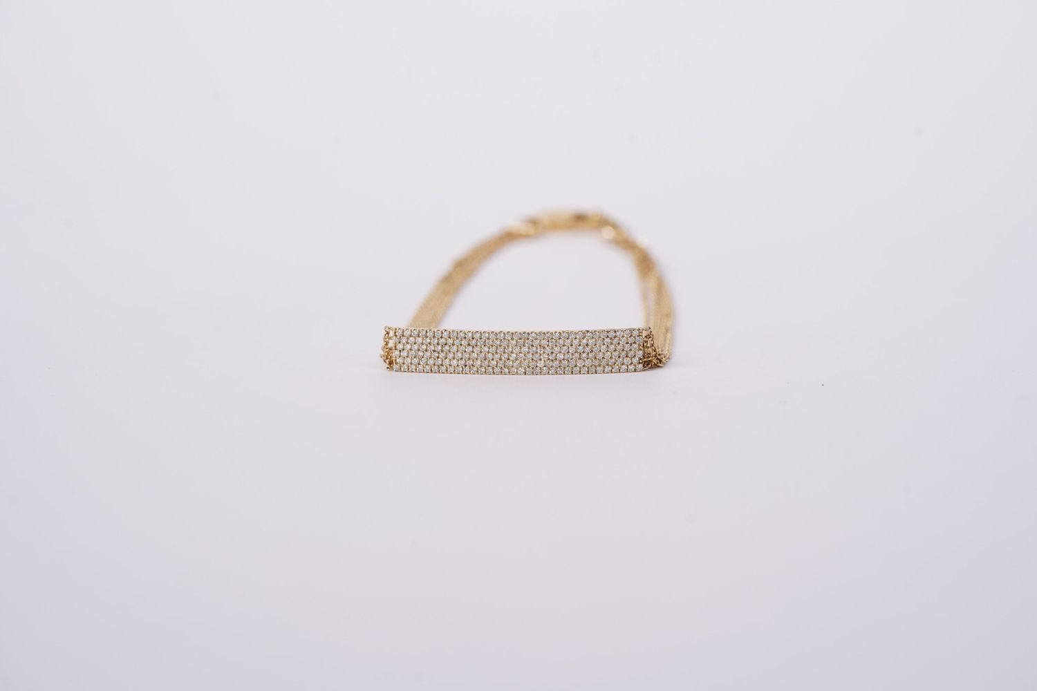 DNEX-14KY 3.4g .53ctw Diamond Fashion Bracelet 7&quot;