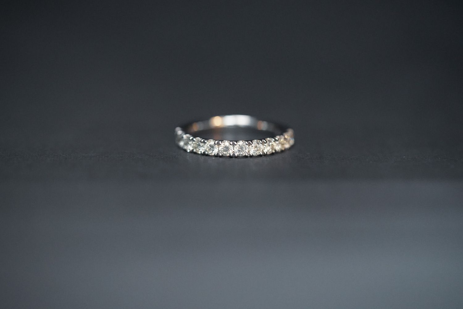 RIA- 14KW 2.40g .75ctw Diamond U-Prong Stackable Band (size 6.5)