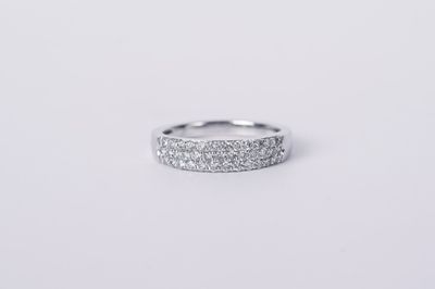 DAN-14KW 3.34g .50ctw Diamond Stackable Band (size 6.75)
