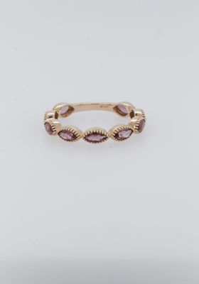 AVT-14KY 1.7g .35ctw Pink Tourmaline Stackable Band (size 6.75)