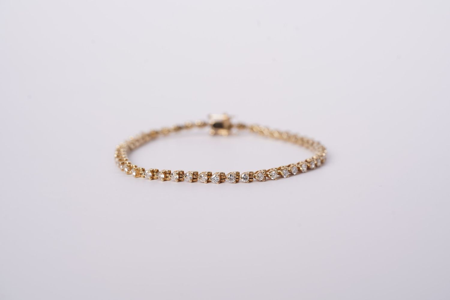 IDTX-14KY 7.6g 2.00ctw H-I/SI1-SI2 Diamond Tennis Bracelet 7&quot;