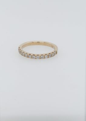 EVE- 14KY 2.20g .50ctw Diamond U-Prong Stackable Band (size 6.5)