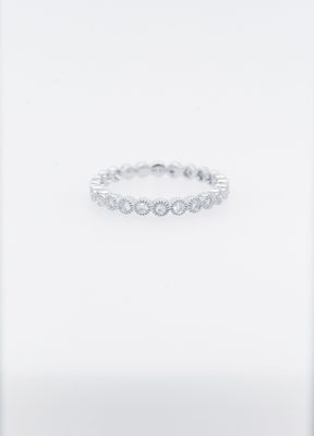 EAEX- 18KW 2.08g .19ctw Round Diamond Stackable Band (size 6.5)
