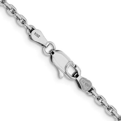 ERIX- 14KW 7.87g 2.10mm Diamond Cut Cable Chain 24&quot;