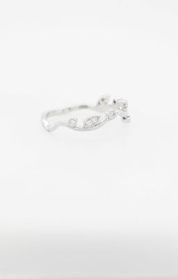 NAR- 14KW 1.82g .08ctw Small Diamond Vine Ring (size 6.5)