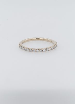 NNE- 14KY 2.10g .40ctw Diamond Shared Prong Stackable Band (size 7)