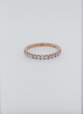 DDL- 14KR 2.20g .50ctw Diamond U-Prong Stackable Band (size 6.5)