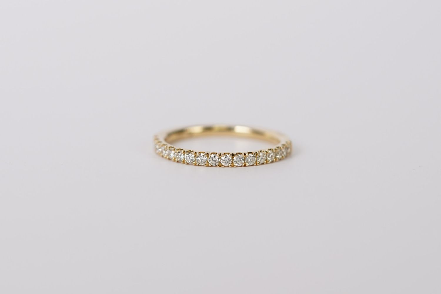 DVI- 14KY 1.90g .35ctw Diamond U-Prong Stackable Band (size 6.5)