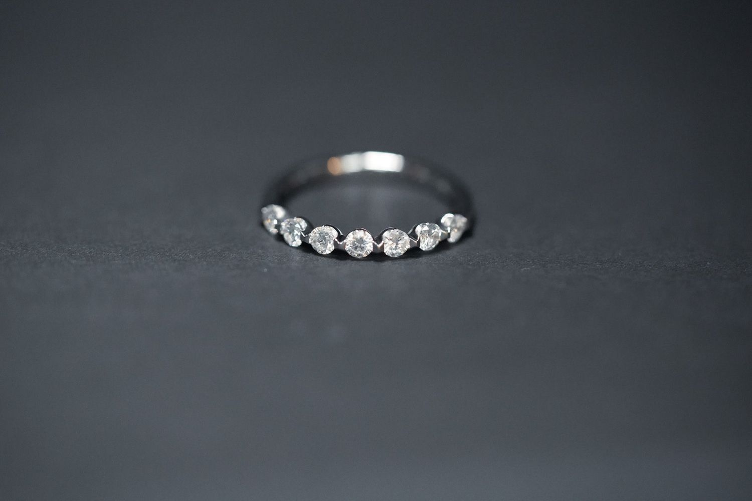 RBI- 14KW 1.96g .50ctw Single Prong Diamond Stackable Band (size 6)