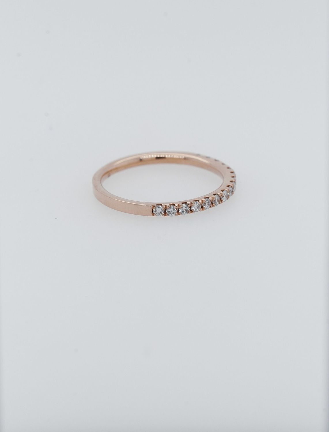 ABI- 14KR 1.4g .25ctw Diamond U-Prong Stackable Band (size 6.5)
