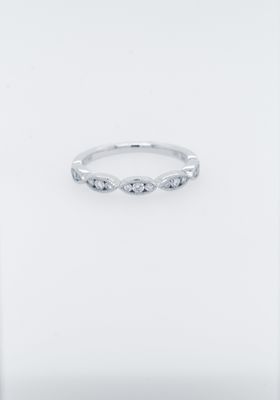 VIE- 14KW 1.62g .20ctw Diamond Stackable Band (size 7)