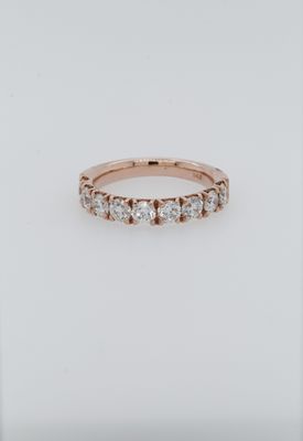 VDEA- 14KR 3.9g 1.50ctw Diamond U-Prong Stackable Band (size 6.5)