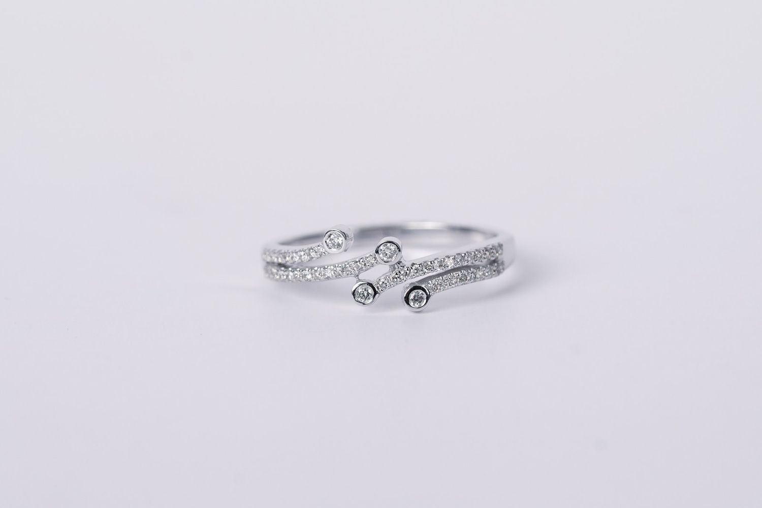 NAT- 14KW 2.2g .16ctw Diamond Fashion Band (size 7)