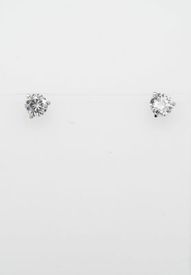 BTT- 14KW .68ctw H/SI1 Round Diamond Stud Earrings