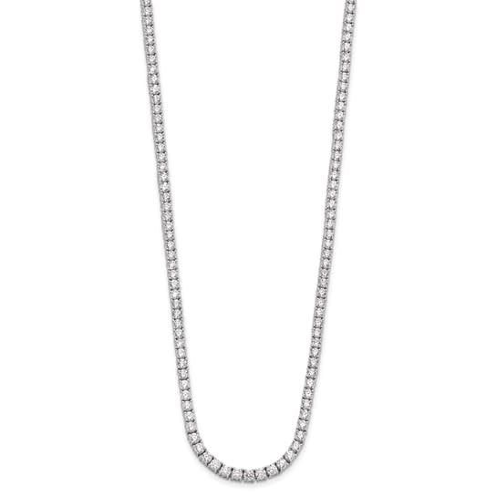 DTET- 18&quot; 14KW 16.40g 7.50ctw Diamond Tennis Necklace