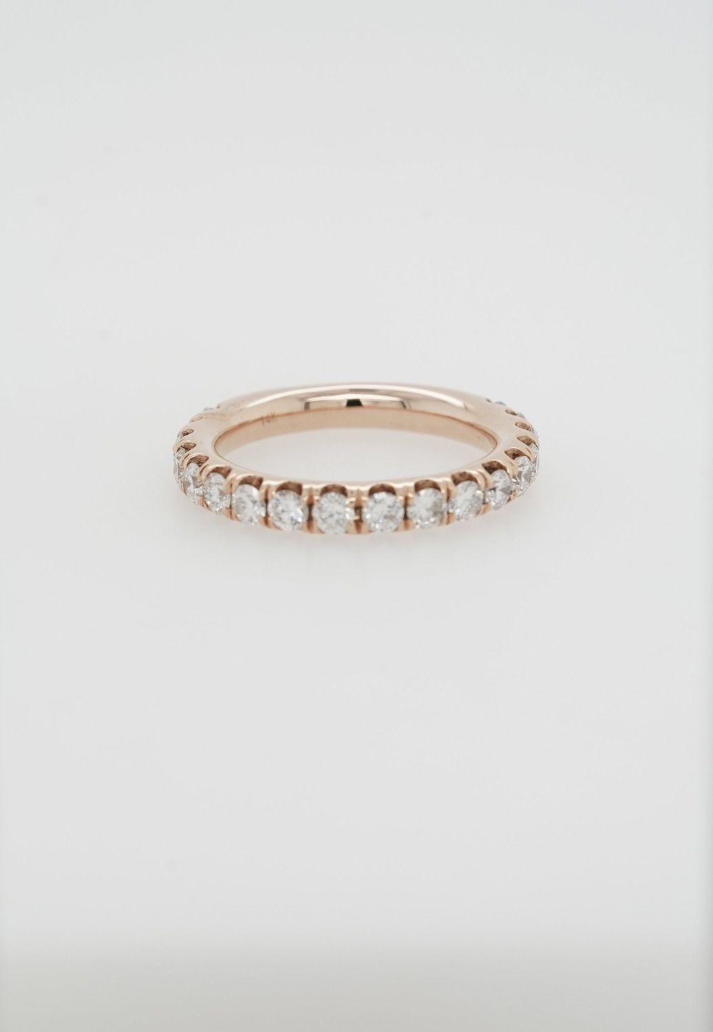 LTT- 14KR 4.61g 1.28ctw Diamond Stackable Wedding Band (size 6.5)