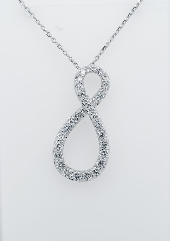 ETT- 14KW 4.42g .88ctw Diamond Fashion Necklace 16-18&quot;