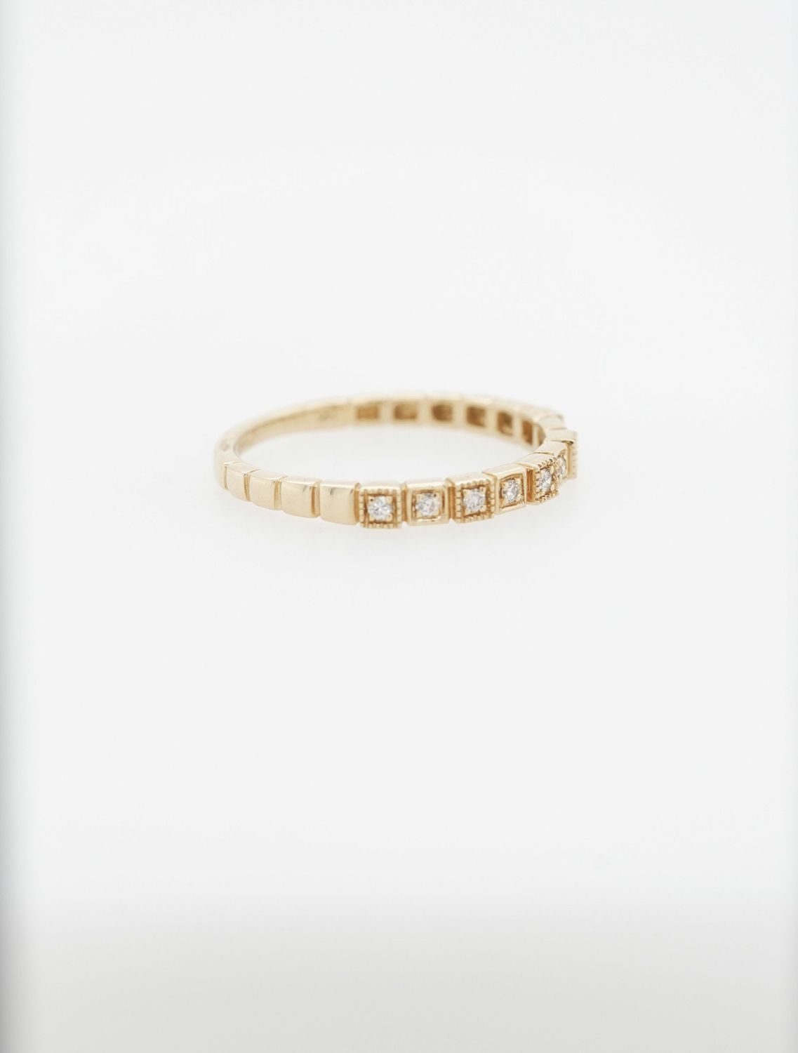 VNE- 14KY 1.70g .11ctw Diamond Stackable Band (size 7)