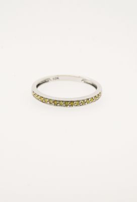 VET- 10KW .13ctw Yellow Diamond Stackable Band (size 7)