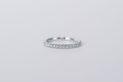 DVI- 14KW 1.8g .35ctw Diamond U-Prong Stackable Band (size 6.5)